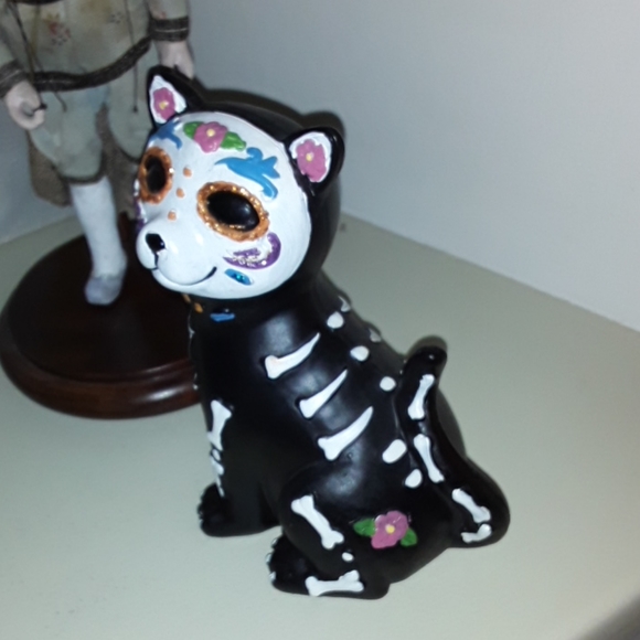 SOLD!!! NWOT Dia de los Muertos Kitty Cat - Picture 7 of 8